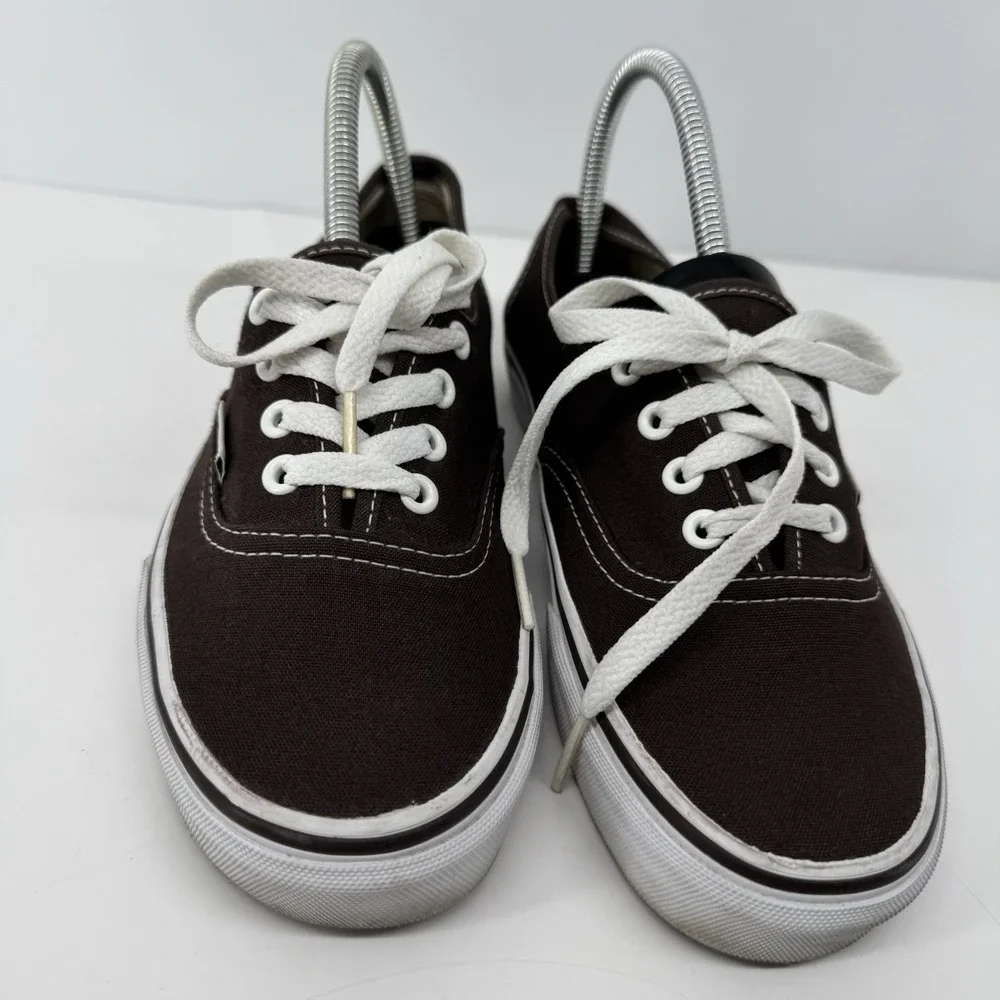 Vans Off The Wall Brown Canvas Sneakers Women's 7 Men's 5.5 Skater Streetwear